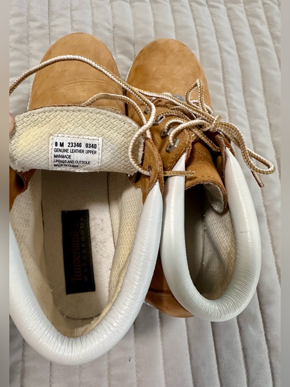 Timberland Women's Nellie Chukka Waterproof Ankle Boots Wheat White Trim 8 - Picture 5 of 6